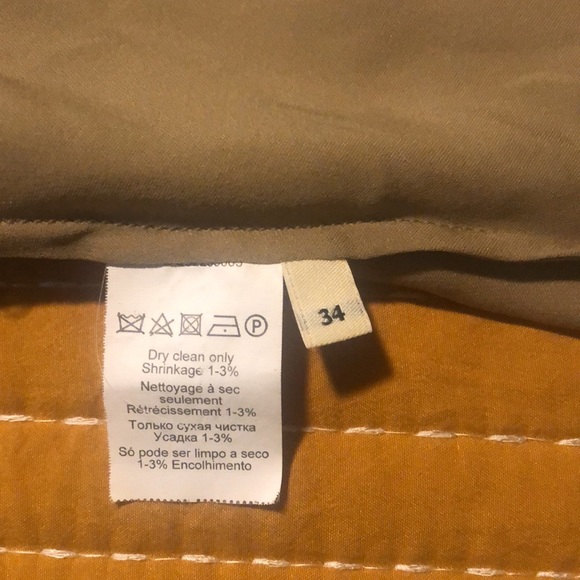 Malen Birger camel/tan ruffled sleeveless silk top - Picture 4 of 4